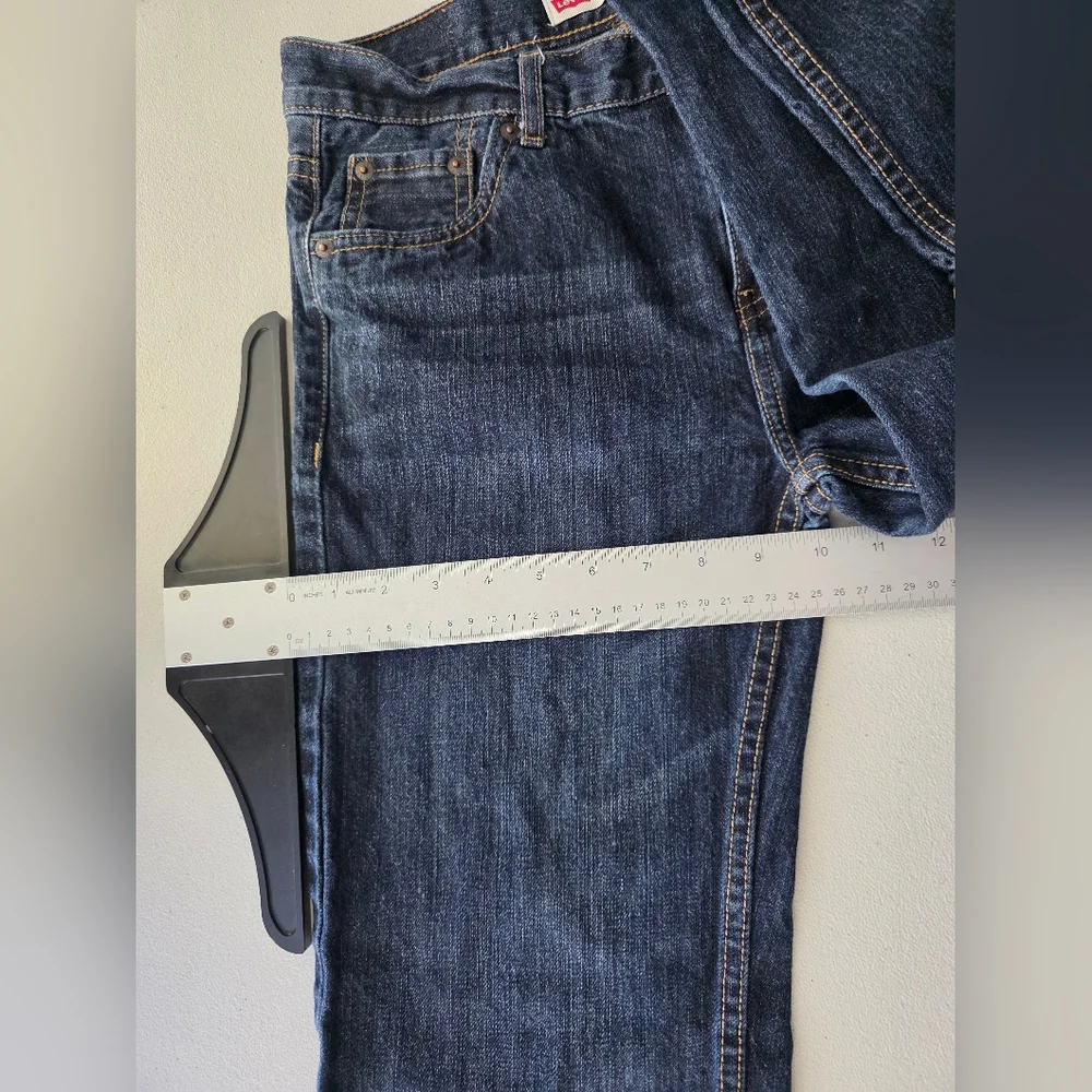 Levi Strauss 514 Straight Leg Denim Dark Indigo Blue Minimalist Core Indie Skate - Picture 11 of 13